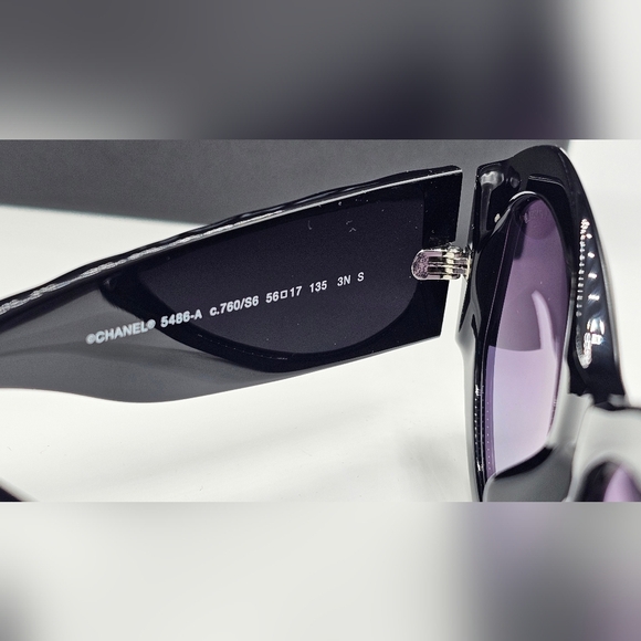 CHANEL .Black. Glasses : GREY CH5486 C760/S6 56-17Color (3) OVERSIZED - Picture 8 of 12